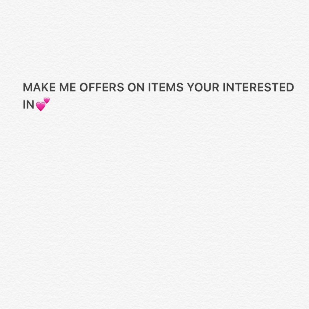 Lets Make Some Offers